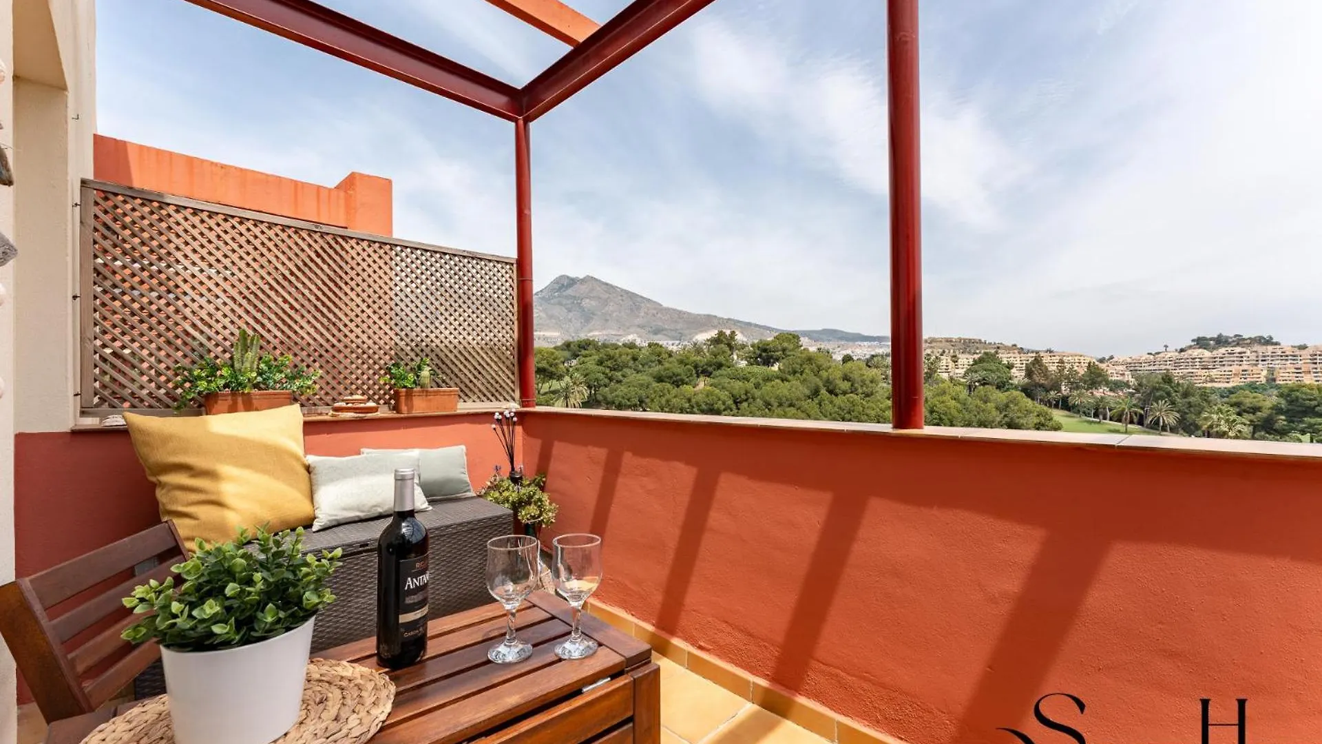 Apartamento Amazing Sea And Golf Course View 2Br, Parking Pool Benalmádena